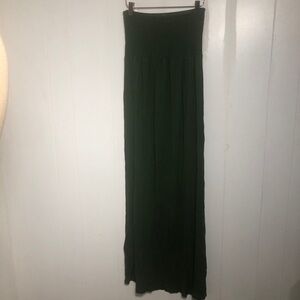 Womens Green Strapless Dress. XS